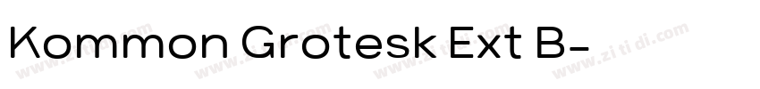 Kommon Grotesk Ext B字体转换